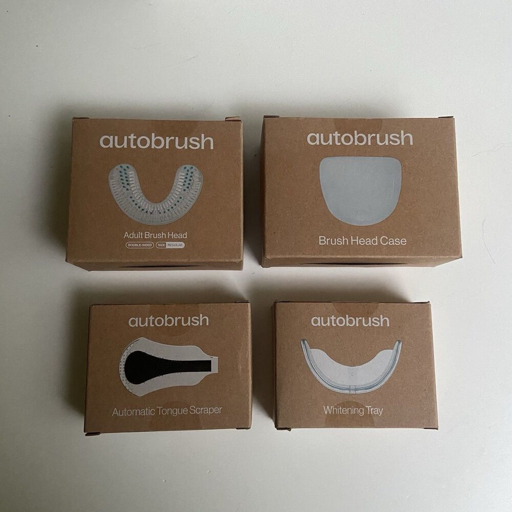 Autobrush Adult Brush Head, Brush Case, Automatic Tongue Scraper, Whitening Tray